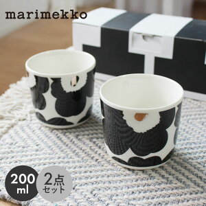 �}�����b�R �H�� MARIMEKKO Unikko �R�[�q�[�J�b�v�Z�b�g 200ml �u���b�N �� �z���C�g �� �G�� �l�C ��� �ԕ� ���� �E�j�b�R ���o�� �y�A�J�b�v 2�Z�b�g �R�b�v �k�� �H�� �L�b�`�� ���� �e�[�u��