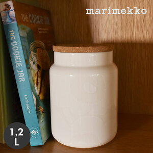 �ySALE��max19���I�t�I�z�}�����b�R MARIMEKKO Unikko Jar 1.2L �z���C�g �� �H�� �L�b�`�� �C���e���A �E�j�b�R �ԕ� ���킢�� �������� �W �u�����h �l�C �k�� �ۑ��e�� �L���j�X�^�[ �G�� ���[ ����