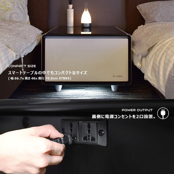 楽天市場】ルーザー 冷蔵庫 LOOZER スマートテーブル STB65 冷蔵庫 65L 