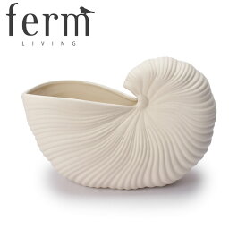 ファーム リビング 植木鉢 ferm LIVING シェルポット メンズ レディース ホワイト 白 Shell Pot 100232202 インテリア 北欧 生活 雑貨 シンプル 鉢 生花 造花 花 ガーデニング ディスプレイ 焼き物 フラワーアレンジメント 花瓶 ツヤ消し 【ラッピング対象外】