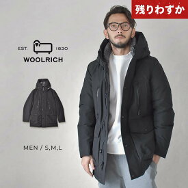 【店内全品★P5倍！】ウールリッチ ダウンジャケット WOOLRICH ラマー アークティック パーカ メンズ ブラック 黒 RAMAR ARCTIC PARKA WOOU0866 トップス アウター ダウン 上着 ジャケット フード ジップアップ ダブルジップ ボタン 面ファスナー ロゴ