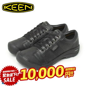 【店内全品★P5倍！】キーン オースティン KEEN スニーカー メンズ ブラック 黒 AUSTIN 1002990 シューズ 靴 ブランド シンプル おしゃれ コンフォートシューズ 旅行 ビジネス カジュアル ローカット タウンユース 防滑性