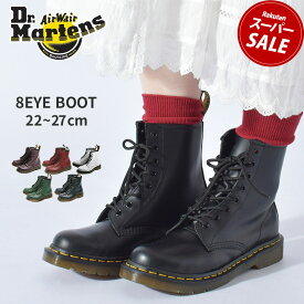 DR.MARTENS ドクターマーチン 1460 ブーツ レディース 8ホール 8HOLE BOOTS 1460 靴 シューズ ハーフ ミドル ハイ ブランド 本革 レザー おしゃれ 売れ筋 定番 チェリーレッド かっこいい 黒 白 緑 赤