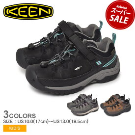 キーン ターギー ロー WP KEEN ハイキングシューズ キッズ ジュニア 子供 ブラック 黒 ブラウン 茶 TARGHEE LOW WP 1026291 1026983 1026292 靴 シューズ スニーカー ハイキング アウトドアシューズ アウトドア スポーツ 運動 防水 雨|slz|