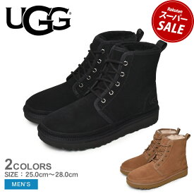 【スーパーSALE開催中★】アグ ニューメルハイ UGG ブーツ メンズ ブラック 黒 ブラウン NEUMEL HIGH 1130711 靴 シューズ ショートブーツ モコモコ スエード スウェード ブランド 防寒 あったか カジュアル おしゃれ おでかけ お出かけ 本革 レザー レースアップ