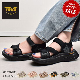 テバ TEVA サンダル レディース 厚底 スポーツサンダル W ザイミック W ZYMIC 1124039 スポサン 速乾 クッション カジュアル シンプル アウトドア ブランド おしゃれ 歩きやすい 痛くない ストラップ ブラック 黒 カーキ ベージュ