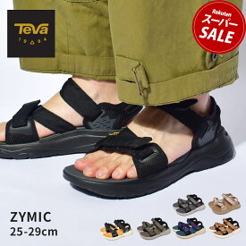 テバ M ザイミック TEVA サンダル メンズ カーキ ブラック 黒 M ZYMIC 1124049 テヴァ アウトドア ストラップサンダル スポーツサンダル ビーチサンダル スポサン カジュアル シンプル キャンプ レジャー グレー ベージュ パープル