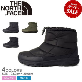 ザ ノース フェイス ヌプシ ブーツ ブーティ ウォータープルーフ VII ショート THE NORTH FACE ブーツ メンズ レディース ブラック 黒 カーキ Nuptse Bootie WP VII Short NF52273 靴 シューズ アウトドア ハイキング シンプル ショート