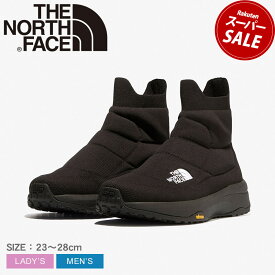 ザ ノースフェイス ブーツ シェルター ニット ミッド ウォーターレペレント THE NORTH FACE ブーツ ユニセックス ブラック 黒 Shelter Knit Mid WR NF52362 靴 シューズ ブーツ アウトドア ハイキング キャンプ シンプル キャンプ 撥水