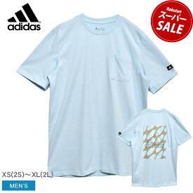 【ゆうパケット配送】 アディダス 半袖Tシャツ ADIDAS マリメッコ 半袖ポケットTシャツ メンズ ブルー 青 HR2989 MARIMEKKO ウエア Tシャツ トップス ロゴ シンプル ブランド スポーツ トレーニング カジュアル 半袖 運動 スリーストライプ ポケット|slz shn|