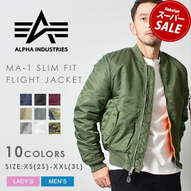 ALPHA INDUSTRIES アルファ インダストリーズ ジャケットMA-1 スリムフィット フライトジャケット MA-1 SLIM FIT FLIGHT JACKETMJM44530C1 アウター ウェア メンズ レディース