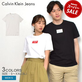 【ゆうパケット配送】カルバンクラインジーンズ 半袖Tシャツ CALVIN KLEIN JEANS CENTER BOX TEE メンズ ブラック 黒 ホワイト 白 ベージュ J30J322510 CK 半袖 ブランド トップス ロゴ おしゃれ シンプル プリント カジュアル ギフト プレゼント 贈り物 定番|slz|