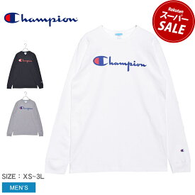 【ゆうパケット配送】チャンピオン 長袖Tシャツ CHAMPION ヘリテージ ロングスリーブTシャツ メンズ ブラック 黒 ホワイト 白 グレー HERITAGE LONG SLEEVE TEE GT47 tシャツ トップス 長袖 スポーツ 人気 おしゃれ ロゴ ワンポイント シンプル