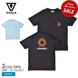 【スーパーSALE開催中★】【ゆうパケット配送】 ヴィスラ 半袖Tシャツ VISSLA ピン ホイール ショートスリーブ ポケットTシャツ メンズ ブラック 黒 PIN WHEEL SS PKT TEE M482WPIN トップス カットソー 半袖 サーフ サーファー グラフィック