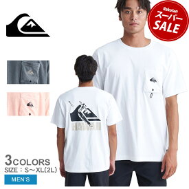 【ゆうパケット配送】 クイックシルバー メンズ Tシャツ 半袖 QUIKSILVER HI PETROGLYPH ST ホワイト 白 オレンジ QST242006 ウェア トップス Tシャツ カジュアル サーフ サーフィン サーファー ブランド ロゴ スポーティ プリント バックプリント|slz|