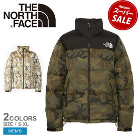 ザ ノースフェイス ダウンジャケット THE NORTH FACE ノベルティーヌプシジャケット メンズ ブラック 黒 ベージュ カモ柄 迷彩 NOVELTY NUPTSE JACKET ND92336 ウエア アウトドアジャケット ダウンジャケット アウター 防水透湿素材 通気