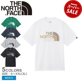 【ゆうパケット配送】 ザ ノースフェイス 半袖Tシャツ THE NORTH FACE ショートスリーブカラフルロゴティー メンズ ホワイト 白 ブラック 黒 NT32449 ノースフェース トップス ウェア 半袖 速乾 ショートスリーブ アウトドア シンプル Tシャツ ブランド プリント|slz|