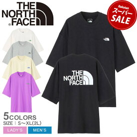 【スーパーSALE開催中★】ザ ノースフェイス 半袖Tシャツ THE NORTH FACE ショートスリーブシンプルカラースキームティー メンズ レディース ブラック 黒 ホワイト 白 NT32434 ノースフェース トップス ウェア ウエア 半袖 クルーネック 長袖 ビッグシルエット