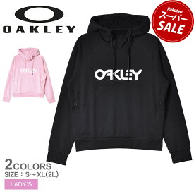 【スーパーSALE開催中★】オークリー パーカー OAKLEY WOMENS 2.0 FLEECE HOODY レディース ブラック 黒 ピンク FOA500200 ウエア トップス プルオーバー フード フーディー ブランド スポーツ スポーティ 運動 人気 定番 おしゃれ ロゴ カジュアル