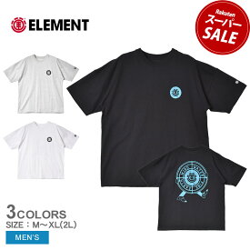 エレメント 半袖Tシャツ ELEMENT WALKER SS Tシャツ メンズ ブラック 黒 ホワイト 白 グレー BD021242 トップス ウェア カットソー【ゆうパケット配送】 クルーネック ストリート カジュアル ブランド スケーター スケボー ロゴ プリント 半袖