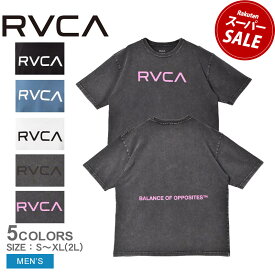 【ゆうパケット配送】 ルーカ 半袖Tシャツ RVCA BIG RVCA TEE メンズ ブラック 黒 ホワイト 白 BE041226 トップス tシャツ 半袖 バックプリント プリント ストリート スポーティ カジュアル ロゴ ウエア ウェア サーフィン サーファー スポーツ スポーティ