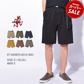 グラミチ ショートパンツ GRAMICCI STショーツ メンズ ブラック 黒 ST SHORTS 8555-NOJ パンツ ショーパン ボトムス カジュアル アウトドア シンプル ズボン 半ズボン アウトドア キャンプ フェス アメカジ