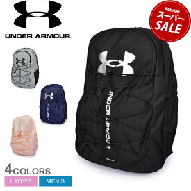 【スーパーSALE開催中★】アンダーアーマー バックパック UNDER ARMOUR UAハッスル 5.0 バックパック メンズ レディース ブラック 黒 グレー ネイビー 紺 ピンク UA HUSTLE 5.0 BACKPACK 1364181 カバン リュック リュックサック 26L 26リットル タブレット