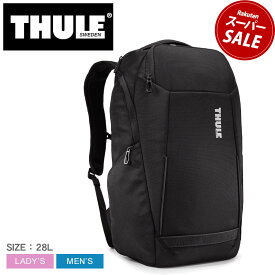 【スーパーSALE開催中★】スーリー バックパック THULE アクセント メンズ レディース ブラック 黒 ACCENT 3204814 鞄 リュックサック リュック ディパック デイパック シンプル ロゴ ビジネス カジュアル 通勤 出張 通学 旅行 PC パソコン タブレット タウンユース|slz|