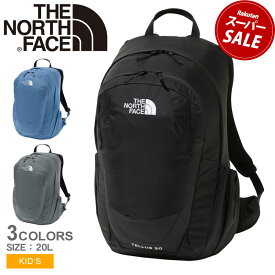 【スーパーSALE開催中★】ザ ノースフェイス バックパック THE NORTH FACE テルス 20 キッズ ジュニア 子供 ブラック 黒 グレー K TELLUS 20 NMJ72357 リュック リュックサック ノースフェース 20L 男の子 女の子 子ども トレッキング 日帰り デイリー ハイキング