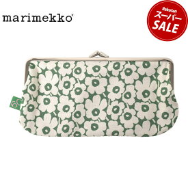 【ゆうパケット配送】 マリメッコ ポーチ MARIMEKKO Unikko 60th がま口ポーチ グリーン 緑 73077 小物入れ メイクポーチ 化粧ポーチ がま口 財布 ペンケース 筆箱 ケース 花柄 総柄 ウニッコ UNIKKO 60周年 プレゼント ギフト 贈り物 小物 雑貨