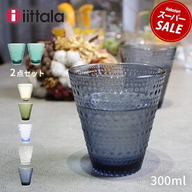 イッタラ 食器 IITTALA カステヘルミ タンブラー 300ml ブルー グレー グリーン KASTEHELMI TUMBLER 300ml 2PCS キッチン 雑貨 北欧 グラス コップ カップ グラス おしゃれ プレゼント 贈り物 【ラッピング対象外】