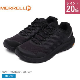 【P20倍★SALE】メレル NOVA3 MERRELL ハイキングシューズ メンズ ブラック 黒 067599 シューズ スニーカー ブランド ハイキングシューズ アウトドアシューズ キャンプ レジャー スポーツ 靴 通気性|slz|