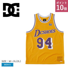 【P10倍★SALE】【ゆうパケット配送】 DCシューズ タンクトップ DCSHOECOUSA スターズ 94 ジャージ メンズ イエロー 黄 STARZ 94 JERSEY DSL241091 トップス タンクトップ ノースリーブ バスケットボール バスケ ユニフォーム ワッペン ブランド ストリート アメカジ|slz|