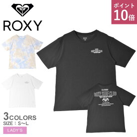 【P10倍★SALE】ロキシー 半袖Tシャツ ROXY SURF CLUB S／S TEE レディース ブラック 黒 ホワイト 白 RST241073 トップス 半袖 Tシャツ カジュアル スポーティ 刺繍 プリント サーフ ビーチ 海 ロゴ ブランド シンプル クルーネック タイダイ 総柄|slz|