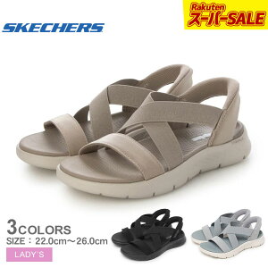 �ySALE��max27���I�t�I�z�X�P�b�`���[�Y �S�[ �E�H�[�N �t���b�N�X �T���_�� �O���}�[�A�b�v SKECHERS �T���_�� ���f�B�[�X �u���b�N �� �O���[ GO WALK FLEX SANDAL GLIMMER UP 141489 �X�|�[�c�T���_�� �r