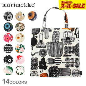 【ネコポス配送】マリメッコ バッグ MARIMEKKO トートバッグ ブラック ホワイト エコバック カバン 鞄 北欧 トート 幾何学 花柄 レディース ギフト プレゼント 日常使い 手提げ 買い物 サブバッグ 布バッグ コットン 肩掛け おしゃれ|slz|