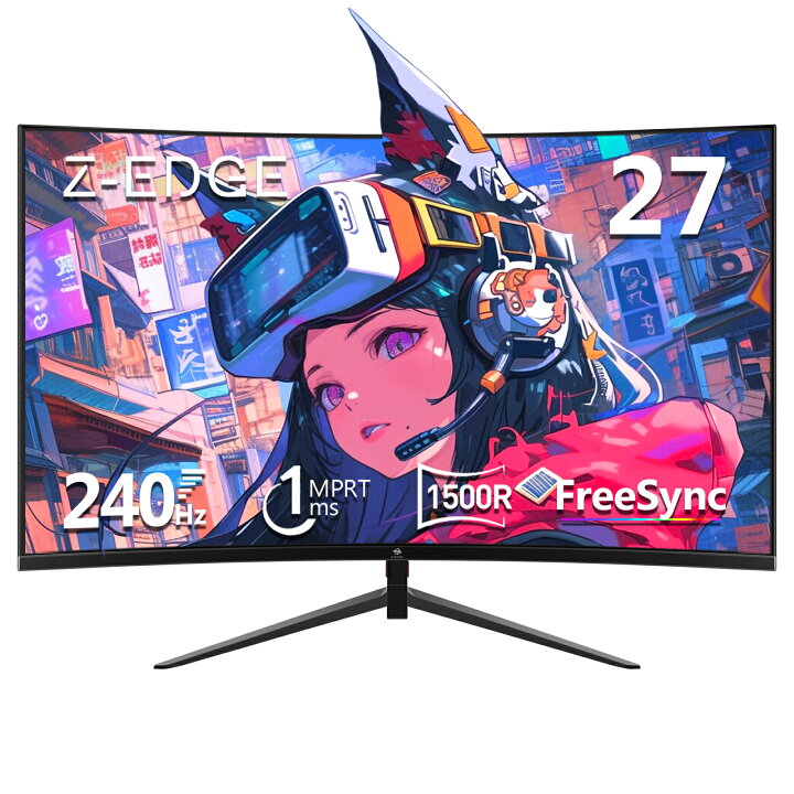 楽天市場】【レビューキャンペーン】Z-EDGE 湾曲ゲーミングモニター