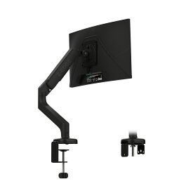 Z-EDGE PCモニターアーム 液晶ディスプレイアーム シングルアーム 13～32インチ対応 耐荷重2～9kg ガススプリング式 グロメット式＆クランプ式 VESA75*75mm 100*100mm対応 多角度調節可能 ブラック MS01-Black