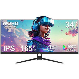 yr[Ly[zZ-EDGE Q[~Oj^[ 165Hz EgChj^[ 34C` fBXvC LED WQHD 21:9 3440x1440  IPSpl (WPx:300cd/[g) 1ms FreeSync HDMI DisplayPo