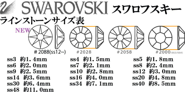 楽天市場】10グロス＝1440個入り【クリスタルオーロラ】(サイズss12 