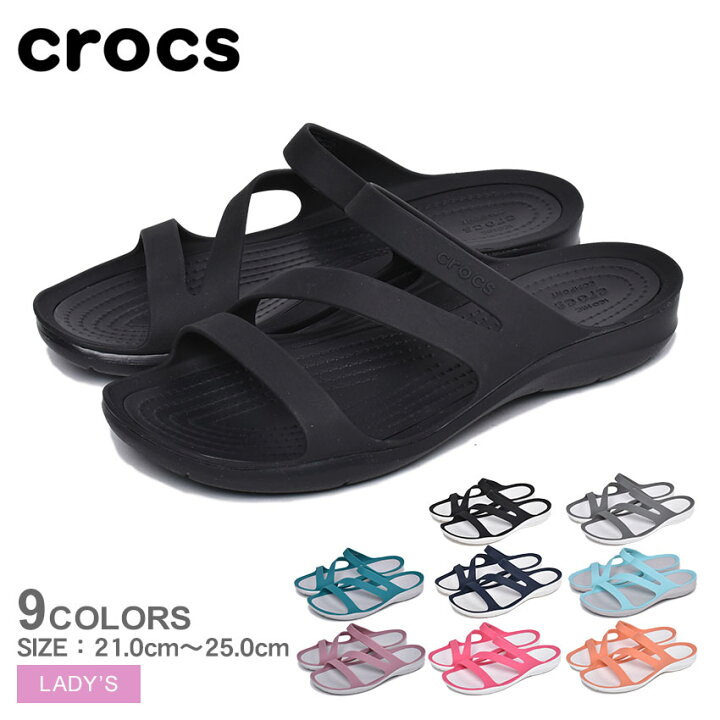 楽天市場 限定クーポン発行中 クロックス サンダル レディース スウィフトウォーター Crocs Swiftwater Sandal シューズ ブランド カジュアル シンプル スポーティ アウトドア レジャー グレー 靴 軽量 黒 紺 人気 誕生日 プレゼント ギフト Z Mall