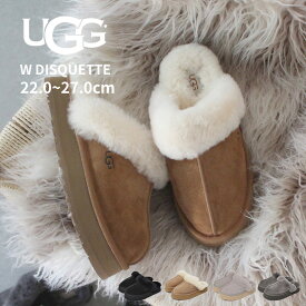 アグ ディスケット UGG スリッパ ルームシューズ 室内履き レディース ブラック 黒 ベージュ スリッポン フラット 軽量 防寒 保温 履きやすい オフィス 通勤 カジュアル ナチュラル デイリーシューズ