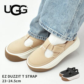 アグ EZ DUZZIT T STRAP UGG スニーカー レディース ブラック 黒 ベージュ 1167500 靴 シューズ 厚底 厚底スニーカー ストラップ ブランド シンプル カジュアル クッション 軽量 コンフォート 歩きやすい 履き心地 履きやすい ストリートー