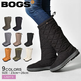 《今だけ！店内全品ポイントアップ》BOGS ボグス ブーツ スノーデイ トール SNOWDAY TALL レディース ロング 防水 防滑 保温 スノーブーツ ウォータープルーフ シューズ ブランド カジュアル 黒 ブラック ダークグリーン キルティング フリース 冬靴