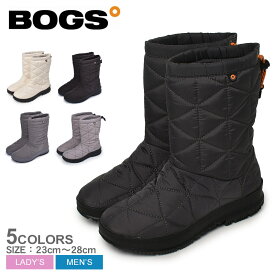 《今だけ！店内全品ポイントアップ》ボグス BOGS スノーブーツ スノーデイ ミッド SNOWDAY MID レディース シューズ ロング レイン スノー レインブーツ キルティング おしゃれ 長靴 防水 防滑 保温 黒 雨 雪 冬靴