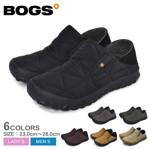 ボグス B-モックスライド スノーシューズ BOGS B-MOC SLIDE メンズ レディース 78837 ブラック 黒 グレー カーキ グリーン 緑 ブラウン 茶色 滑らない 防寒 防水 スノー シューズ キルティング 抗菌