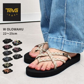 TEVA サンダル レディース オロワフ テバ W OLOWAHU 6840 テヴァ アウトドア レジャー ストラップサンダル スポーツサンダル ビーチサンダル 軽量 スポサン 海 川 レッド 赤 ワインレッド ベージュ マルチカラー ブラック 黒