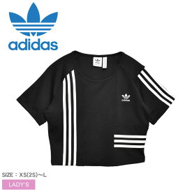 《今だけ！店内全品ポイントアップ》アディダス オリジナルス 半袖Tシャツ レディース 半袖Tシャツ ADIDAS ORIGINALS IC2379 ウエア Tシャツ トップス ロゴ シンプル スポーティ ブランド スポーツ トレーニング カジュアル 半袖 運動 トレフォイル ブラック 黒 ホワイト 白