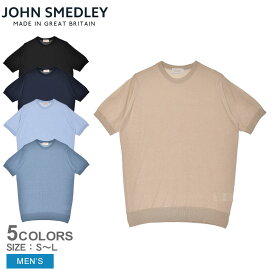 ジョンスメドレー 半袖Tシャツ メンズ COULTER JOHN SMEDLEY Tシャツ 半袖 トップス ブランド ロゴ 無地 カジュアル ウェア ウエア おしゃれ イージーフィット プレゼント 贈り物 ギフト ベージュ ブルー 青 ブラック 黒 ネイビー 紺