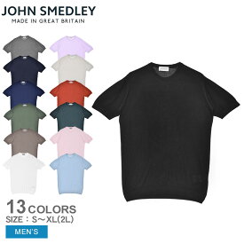 ジョンスメドレー 半袖Tシャツ メンズ PARK JOHN SMEDLEY ウェア ウエア トップス 半袖 無地 おしゃれ カジュアル シンプル スタンダードフィット ネイビー 紺 グリーン 緑 ベージュ ホワイト 白 パープル 紫 レッド 赤 ピンク ブルー 青